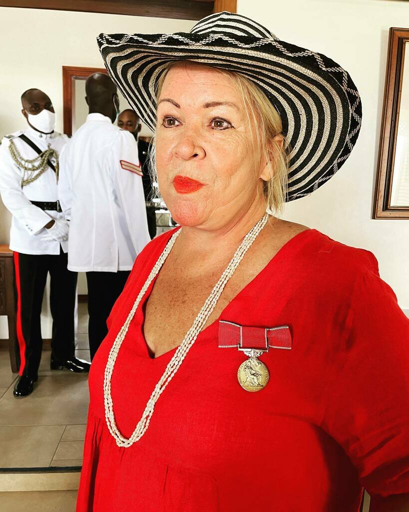 Happy to support my mother who received the British Empire Medal from the Governor General today on behalf of Queen Elizabeth II for service in the arts in Grenada #susanmains <a href="/susanmains/">susanmains</a> #queenshonours #bem #britishempiremedal #arts #grenadaartscouncil … instagr.am/p/CdvziYBLNec/