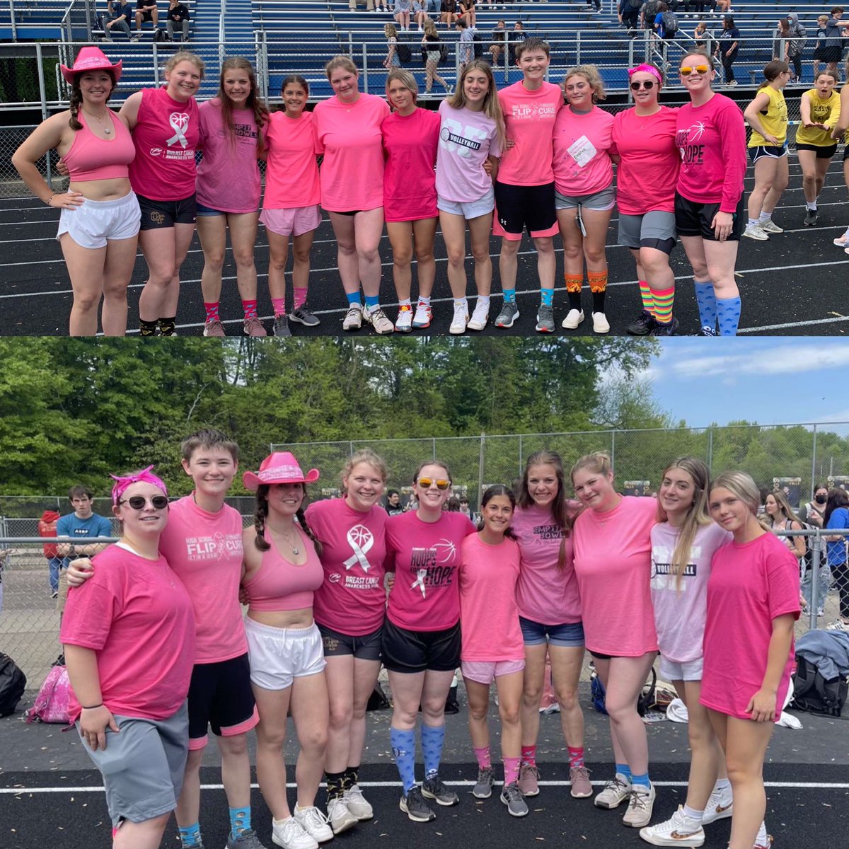 OfSoftball's tweet photo. Our team wanted me to post these to “The Twitter” - Kick It for Cancer Field Day at @OFalls_Bulldogs Our squad raised $1100 (and counting)!! Great job by all!! #FAMILY @OFHSLeoSpagnola https://t.co/vFTL1pKAhN
