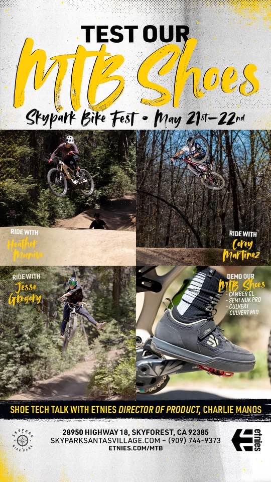 LilBMXWolf's tweet photo. Come out to Skypark this weekend, try out the new @etnies mtb shoes and ride with us! Going to be a great time!
#sandmbikes #rockstarenergy #etniesbmx #Etnies #etniesshoes #thespacebrace #bulletproofjerky #calyfx #s1helmets #skypark #mountainbike #mountainbikelife #sherides https://t.co/OFoakdcz1W