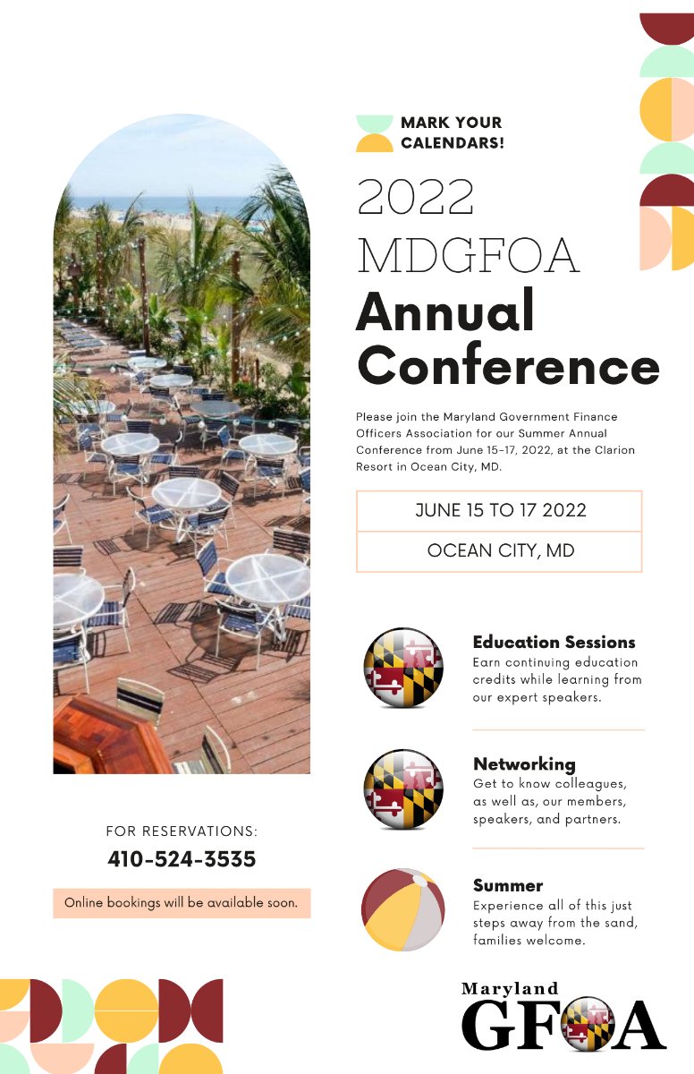 MDGFOA's tweet photo. Want some fun in the sun?☀️ Register now for the MDGFOA Summer Conference June 15th to June 17th 

Find the agenda and register here: https://t.co/VhRDwfeOnN https://t.co/tcnGuYrOdF