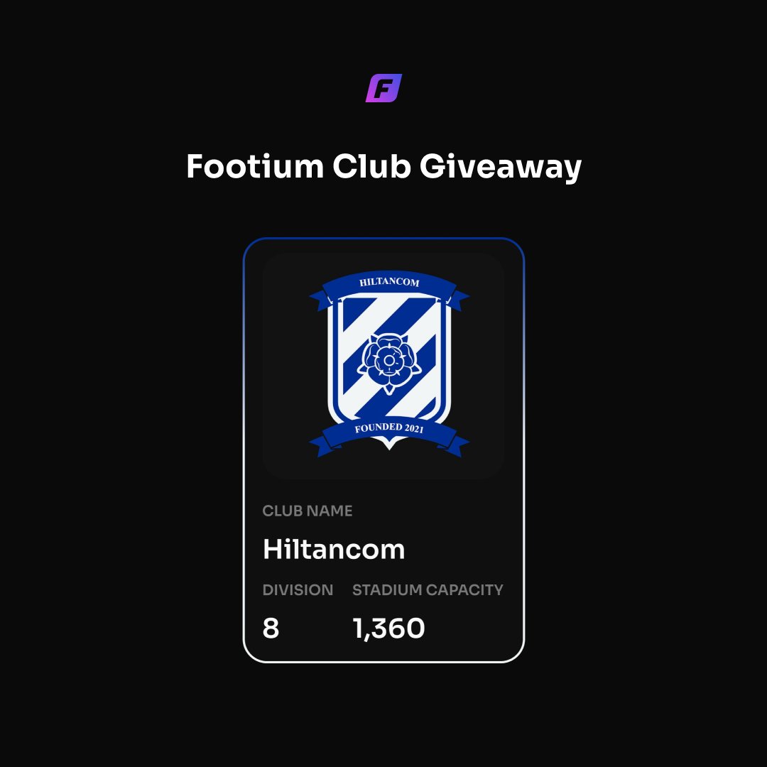 Footium (@footium) on Twitter photo ๐ ๐ญ๐๐๐๐๐๐ ๐ช๐๐๐ ๐ฎ๐๐๐๐๐๐๐! ๐
๐ To Enter:
1โฃ RT this tweet
2โฃ Follow us
3โฃ Tag the team you support
โ Bonus entry for reacting to the message in the competition channel within our Discord!
๐
Entries will close on the 26th of May, good luck everyone ๐ค ๐ ๐ญ๐๐๐๐๐๐ ๐ช๐๐๐ ๐ฎ๐๐๐๐๐๐๐! ๐
๐ To Enter:
1โฃ RT this tweet
2โฃ Follow us
3โฃ Tag the team you support
โ Bonus entry for reacting to the message in the competition channel within our Discord!
๐
Entries will close on the 26th of May, good luck everyone ๐ค