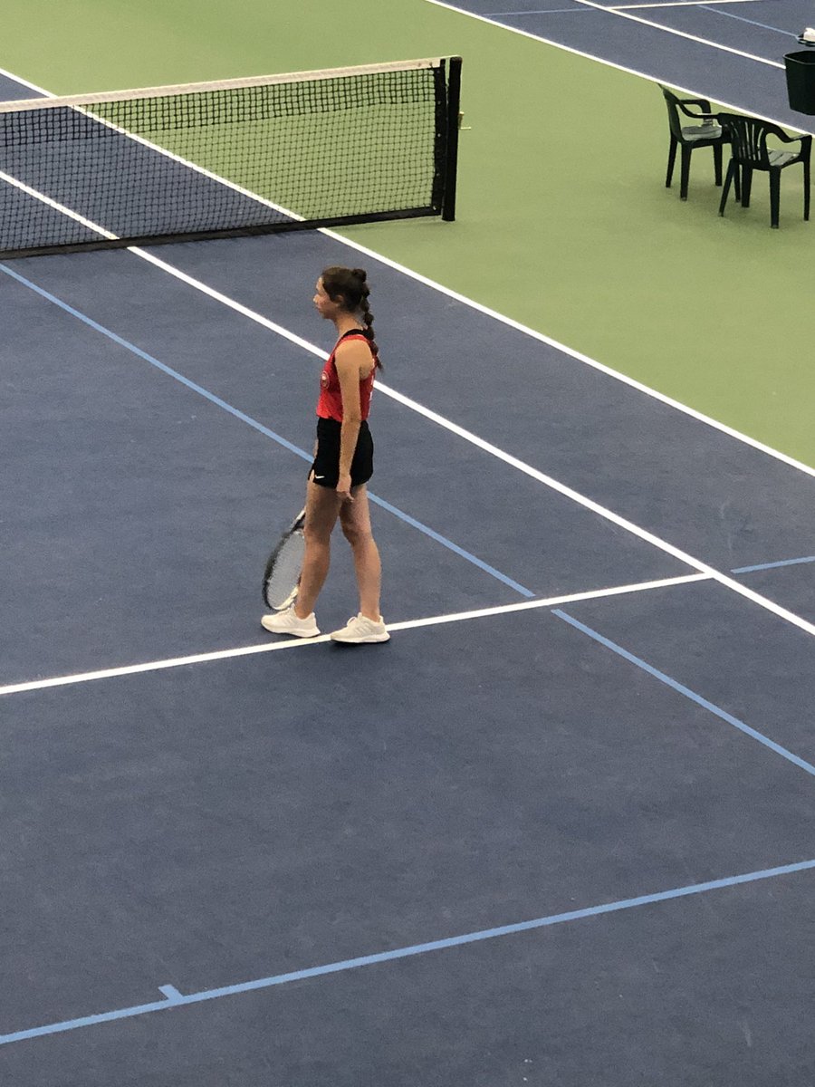 Kamille and Lexi are competing in the 1st round of the state tournament at #2 doubles. #ramnation