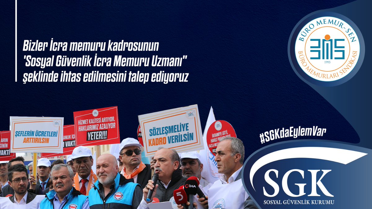 BuroMemurSen_'s tweet photo. #SGKdaEylemVar

Bizler İcra memuru kadrosunun 'Sosyal Güvenlik İcra Memuru Uzmanı" şeklinde ihtas edilmesini talep ediyoruz

@vedatbilgn @cceylan58 @sgksosyalmedya  @yusufyazgan37 https://t.co/EjBXYTjOIY