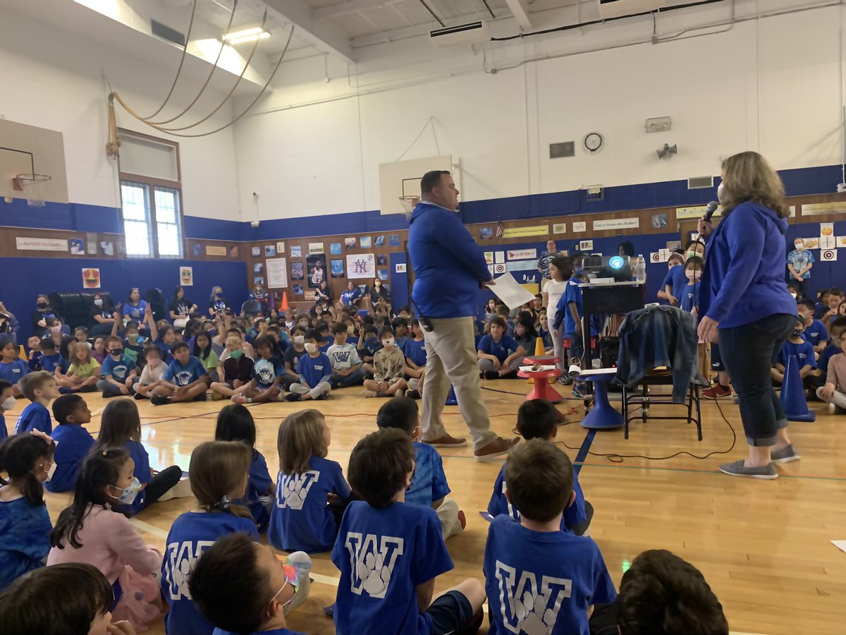 Kindergarteners were the host to Wyoming’s May Whole School Meeting!  They sang a song about using their POTENTIAL and shared examples of ways to use their VOICE in a positive way! <a href="/WyomingElem/">Wyoming Elementary</a>