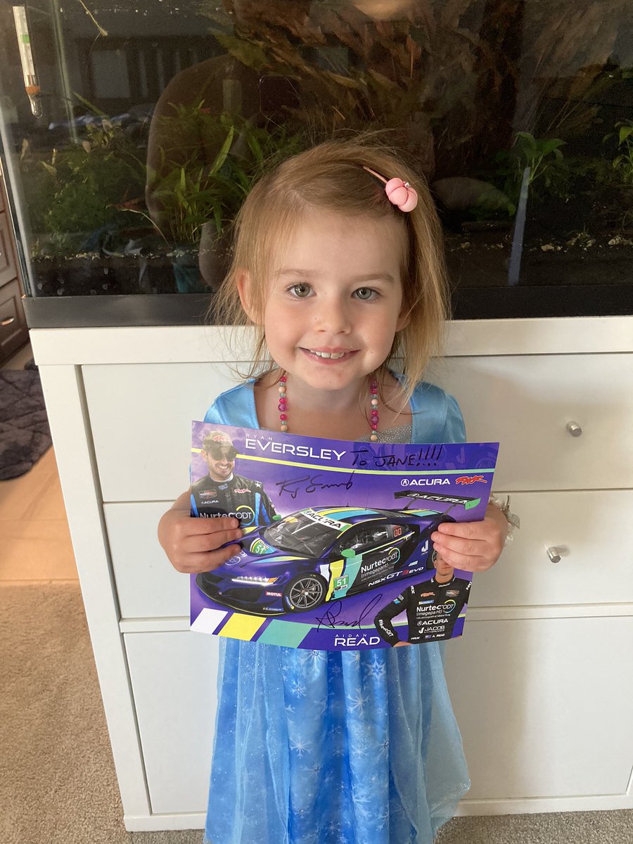 RadMax8's tweet image. Hey @RyanEversley, Jane couldn’t make it to the track this weekend but she was super excited I brought her something home with her name on it. She digs the car btw!

She asked why there were two drivers. I told her it’s for when one gets tired 🤣