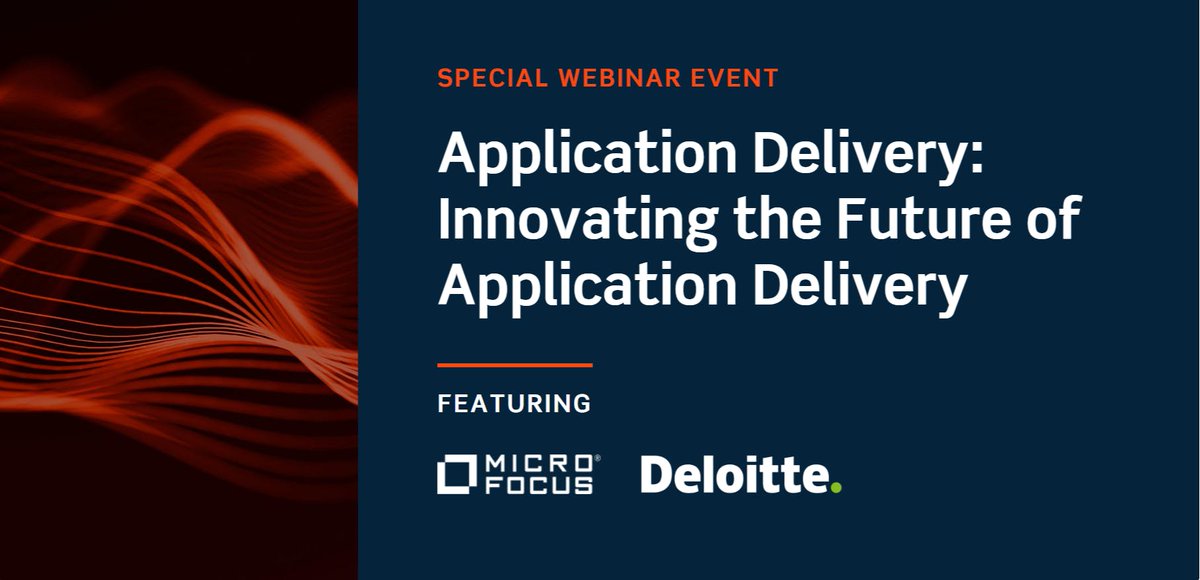 Join us on May 24th at 1pm ET to hear from #MicroFocus' Tal Levi Joseph and our partner <a href="/Deloitte/">Deloitte</a> as we explore how to evolve quality and improve speed of delivery on the #DigitalTransformation journey. Reg now:  | #AlliancePowered #MyCompany bit.ly/39H2SPV