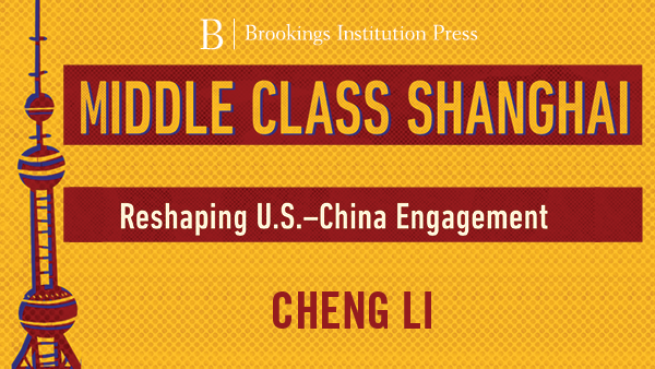 BrookingsChina's tweet photo. Now available! With its unique focus, @BrookingsChina director Cheng Li’s #MiddleClassShanghai will enlighten policymakers, scholars, business leaders, and anyone interested in China and its increasingly fraught relations with the United States. #USChina https://t.co/vaVf2sUNto https://t.co/GUux7vtwBZ