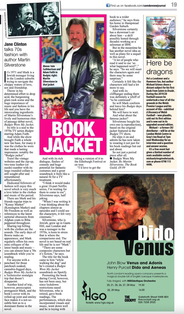 MartinMSilvers1's tweet photo. Great review of my recent novel Budgie Wore My Jacket #budgieworemyjacket https://t.co/gPLnaNnn0M