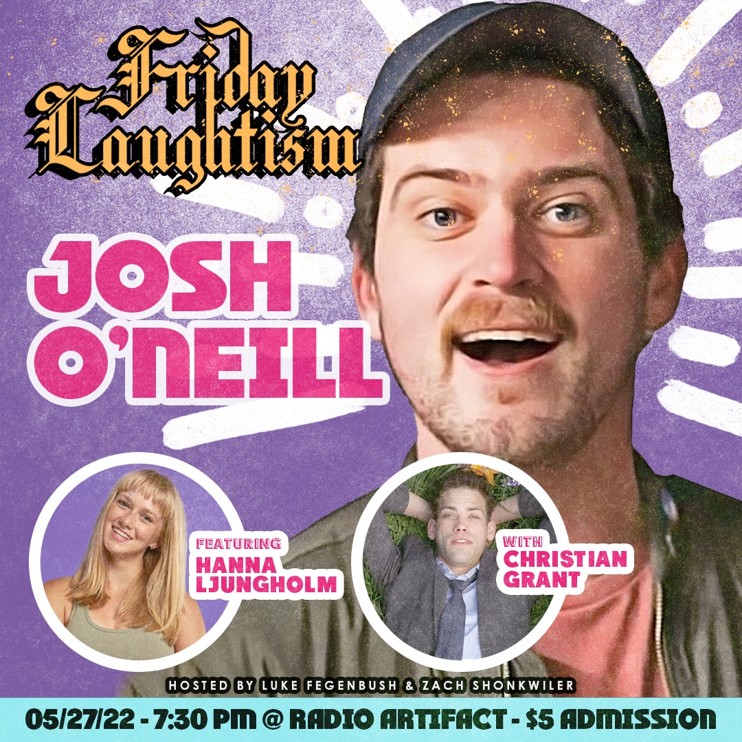 RadioArtifact's tweet photo. Friday Laughtism Comedy Showcase is back on the 27th with @JoshOatmeal !

Featuring @hanmanhanman
with @christiangrant_
🎟https://t.co/vBenqrlJGC

 #comedy #standupcomedy #cincinnaticomedy #cincinnatistandupcomedy #thingstodoincincinnati #livemusicvenue #radioartifact https://t.co/McPZ8SlJI0