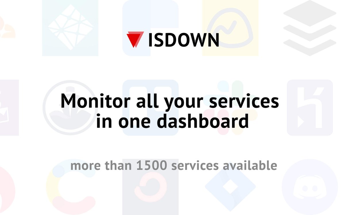 sideprojectors's tweet photo. Side project showcase - check out IsDown - Monitor All Your Services in One Place - https://t.co/kEthZTa6QC @sideprojectors #sideproject #makers #entrepreneur #isdown https://t.co/v2BfVaui35