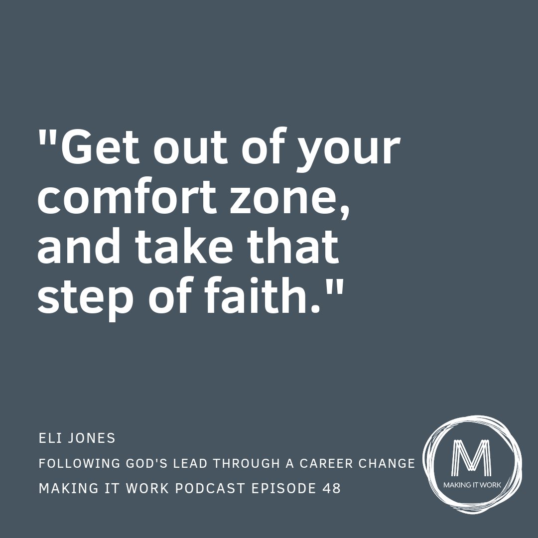 Whether you can't stand your job or just want to try something new, contemplating a career change can be intimidating. Recently, I was a guest on the "Making it Work" podcast. Listen in as we discuss following God's lead through a career change!