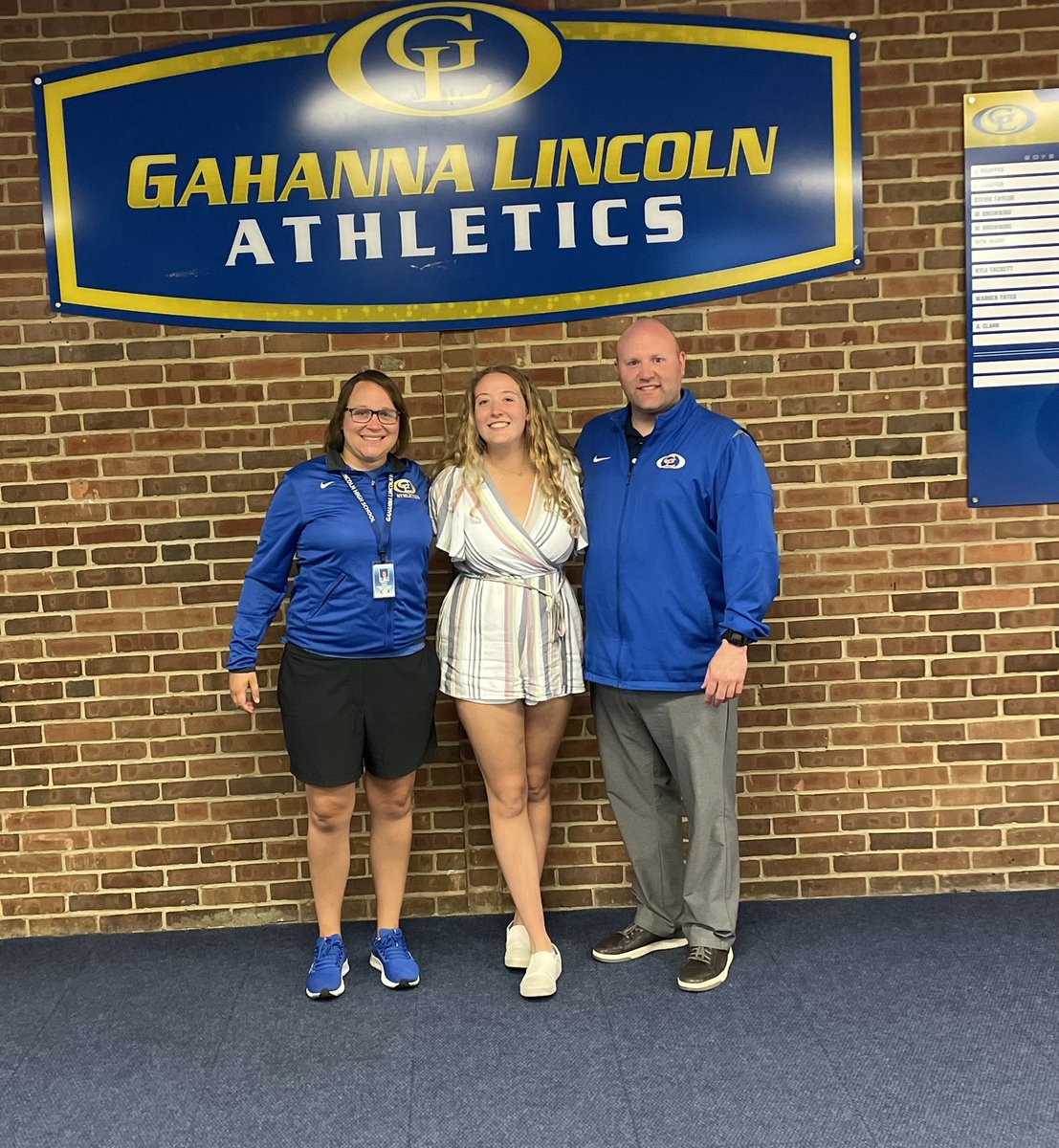 GLHS_Athletics's tweet photo. Final day with our senior student intern! We are so proud of you Sam. Thank you so much for all of your help this school year. 5th period won’t be the same without you! #WeAreLions https://t.co/yvHgMrGmk2