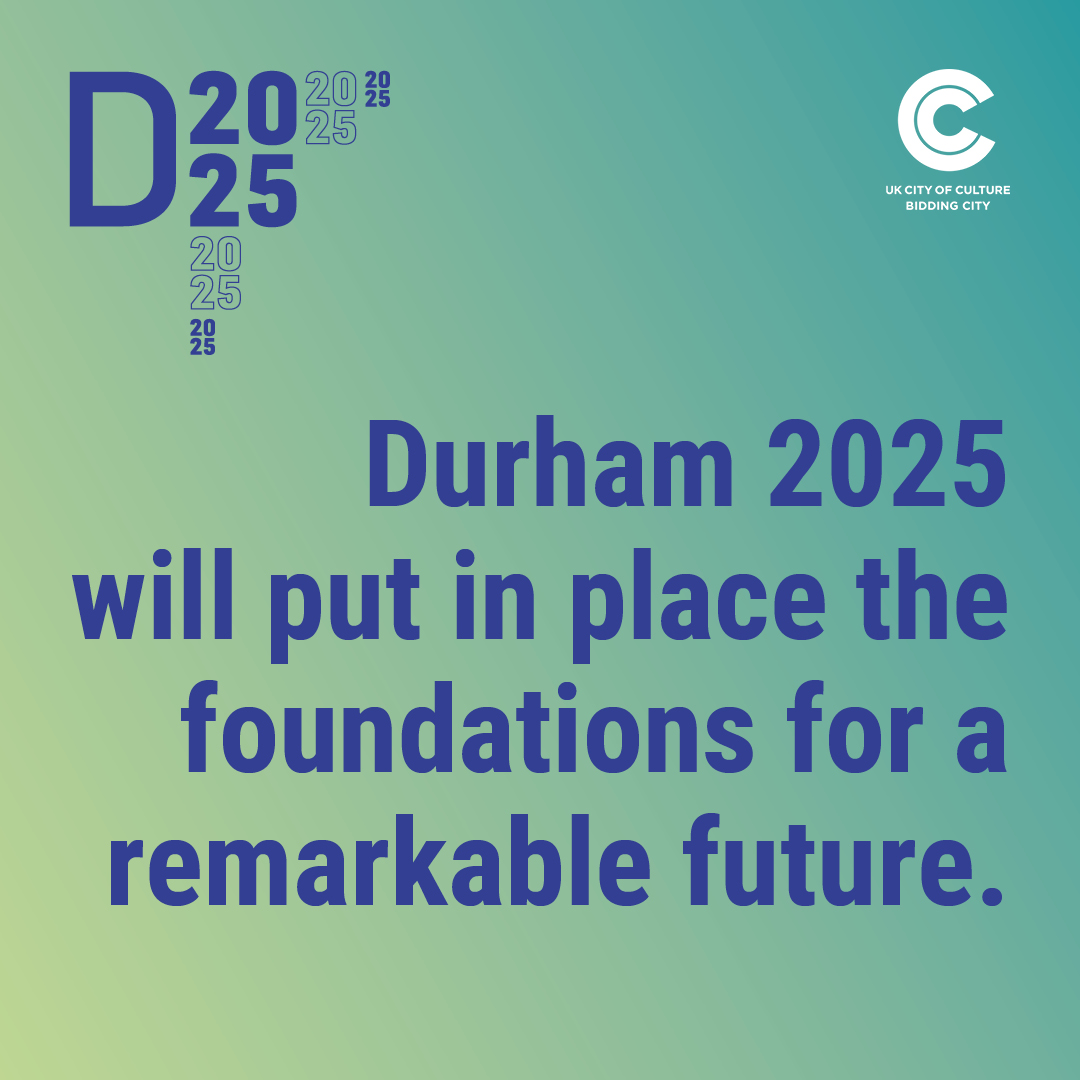 #Durham2025 will spark belief across our county and our communities. ✨

By illuminating what we are capable of together, it will create a long-lasting conviction that we deserve success, that we are ready for anything and have the energy to try the unusual and do the unexpected! 