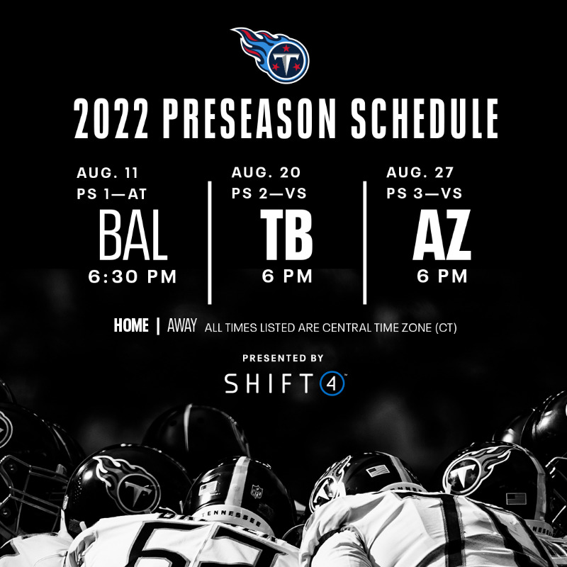 tennessee titans home games 2022