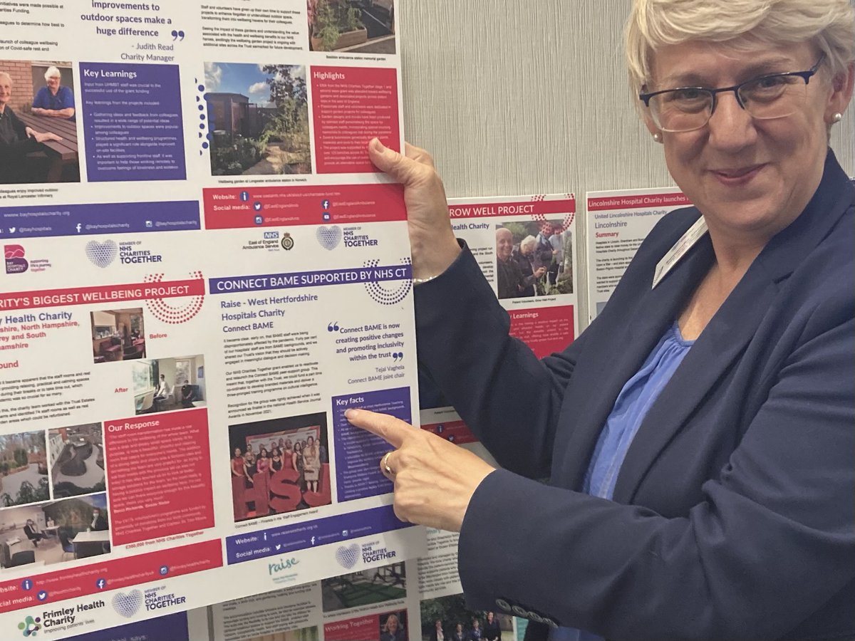 Exciting! So pleased to see a @RaiseWestHerts' project in the Gallery of Achievements at the #NHSCharitiesConference today💙. You can find out more about the charitably-funded @WestHertsNHS CONNECT BAME initiative at bit.ly/3wDNU4X.