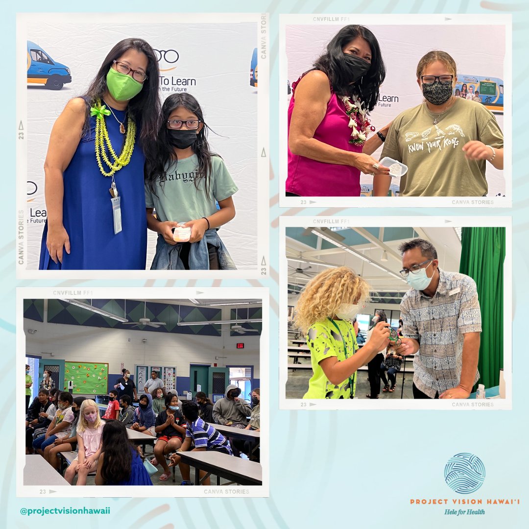 ProjectVisionHI's tweet photo. Mahalo to the Hawaii State Medicaid office for joining us at our eyeglasses dispensing event at Nanaikapono Elementary yesterday! #eyehealthcarematters #eyehealth #eyeproblems👀 #eyeproblems #publichealthcommunity #eyehealthycare #projectvisionhawaii #visionhealthmatters https://t.co/oiQbPenxkK