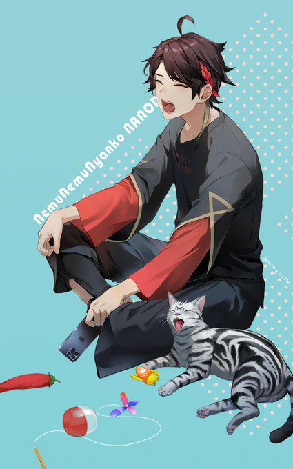 🥱🥱🐱‼️
#さ絵ぐさ 