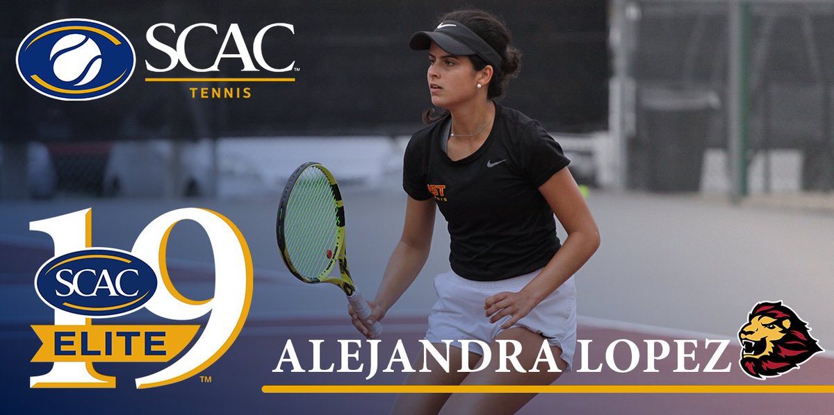SCAC_Sports's tweet photo. #SCACWTen | St. Thomas' Lopez Earns #SCAC Women's Tennis Elite 19 Award

📰 | https://t.co/pGNICTns93

#SCACPride | #SCACTen | #d3tennis https://t.co/KJI3d0IAHx