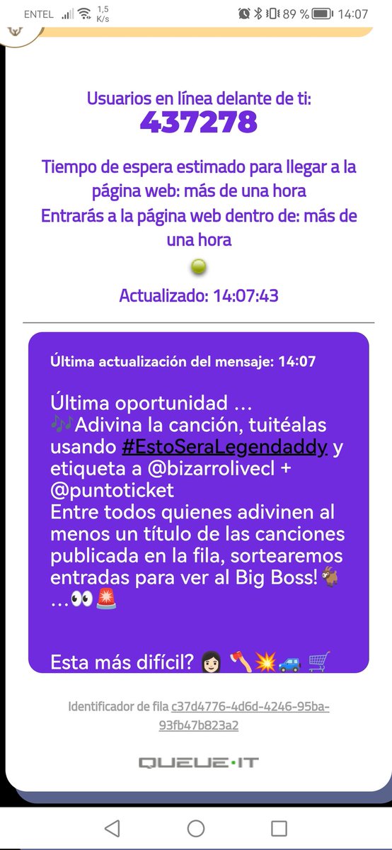 Painesote's tweet photo. @puntoticket @bizarrolivecl
La rompe carros 🎶🚗
Vamos con todo bro 😎😌

#EstoSeraLegendaddy https://t.co/H1m5lBDgBI