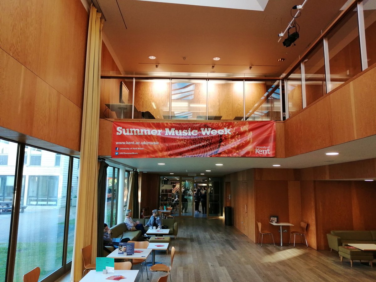 UniKent_Music's tweet photo. Our #SummerMusicWeek banner is up, not long to go now until it all starts! #music #festival #Canterbury #unikent https://t.co/57HKn8XLOh