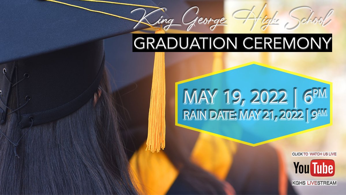 KGHS Class of 2022 Graduation Ceremony Livestream - Link to Livestream - tinyurl.com/KGHSGraduation… Please share with friends and family. Congrats to the Class of 2022!