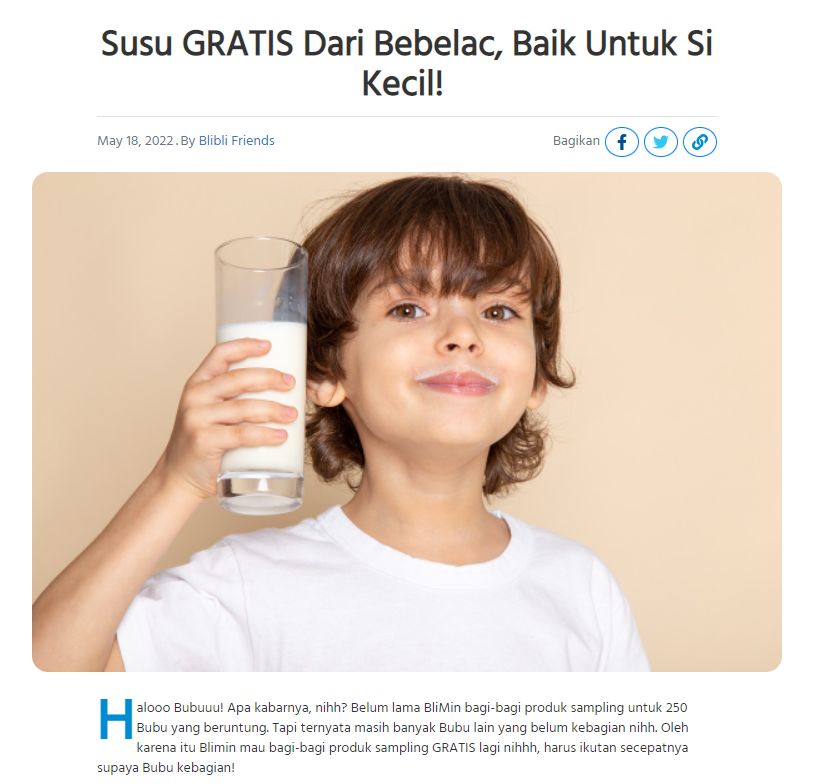 bliblidotcom's tweet photo. Selamat: @nawaitu_! DM yuuuk.
Btw, ada yang mau sample susu gratisss? Klik: https://t.co/YZCqeuhCdL buat caranya!!
#BlogBlibliFriends https://t.co/kcBMS1rNG6