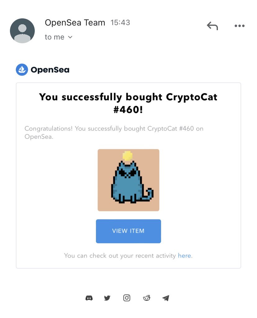 Opps🤭😔 I bought another cat as well🤪😊 
<a href="/VanioC/">MEGABRAIN</a> Let's gooo, adopt more cats!

#nftart #nftcollectors