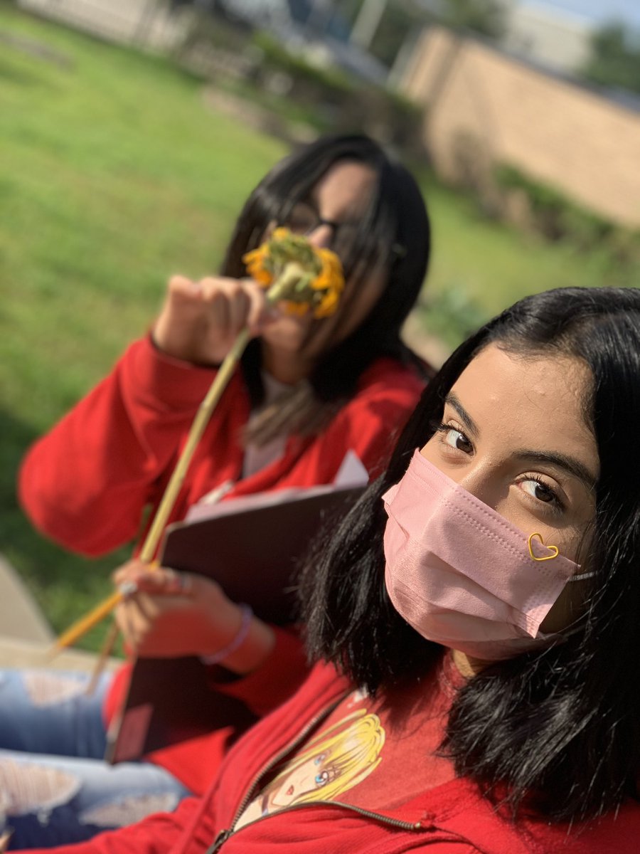 MrsBoltsClass's tweet photo. Yay garden day!! We are learning about my favorite flower!! Gonna miss these moments!! #lastdaysof5thgrade @MsValentin_ @BaneElementary @cdiazcfisd @SharonTipping6 @readygrowgarden @CookRTGG https://t.co/Vjyja6LarN
