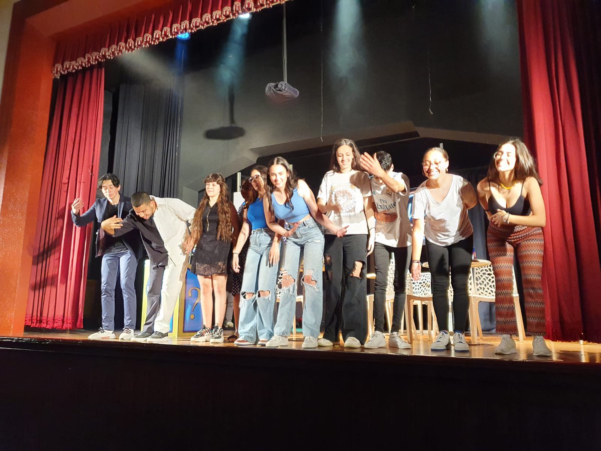 ConsejeriaEduc1's tweet photo. La mañana de hoy jueves continuamos con las actuaciones del @ColegioRabat y del @CEJacintoTetuan en el 2º día del XXIII Festival de Teatro escolar en español 🎭 #23Festivalteatro #CentrosEspañolesMarruecos  @AccEducativaExt @EmbEspanaRabat @MarocEducation @educaciongob https://t.co/FGO993uD5q