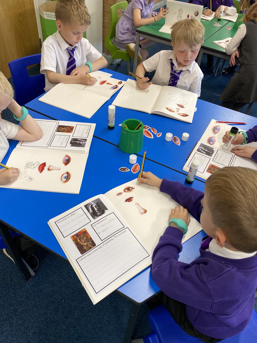 BirchwoodCE's tweet photo. Year 1 have begun to use their drawing techniques today to support their cubism pictures. #bcepsart https://t.co/9zoNxEjsIh