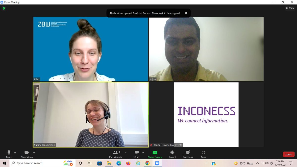 arjun_sanyal's tweet image. #INCONECSS @taps69 @ZBW_news @bibverband @obibJournal Some intriguing conversations on Open Science, Systematic Literature Reviews and myriad topics