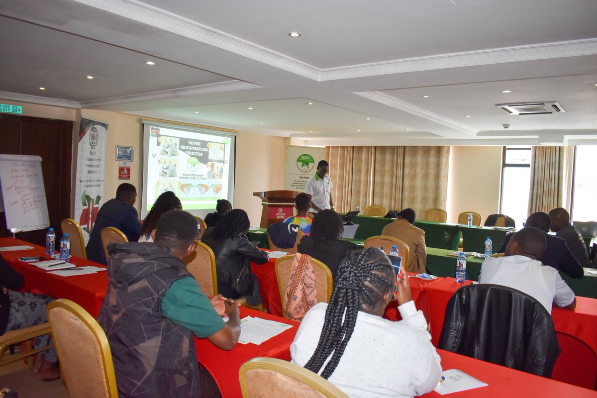 reenndinda's tweet photo. Day-2 of the ongoing Youth Leaders Voter Education Master training has been an entirely informative and interactive session. #GE2022

@UNDPKenya @IEBCKenya @IEBC_YCC https://t.co/aymY5it7Wp