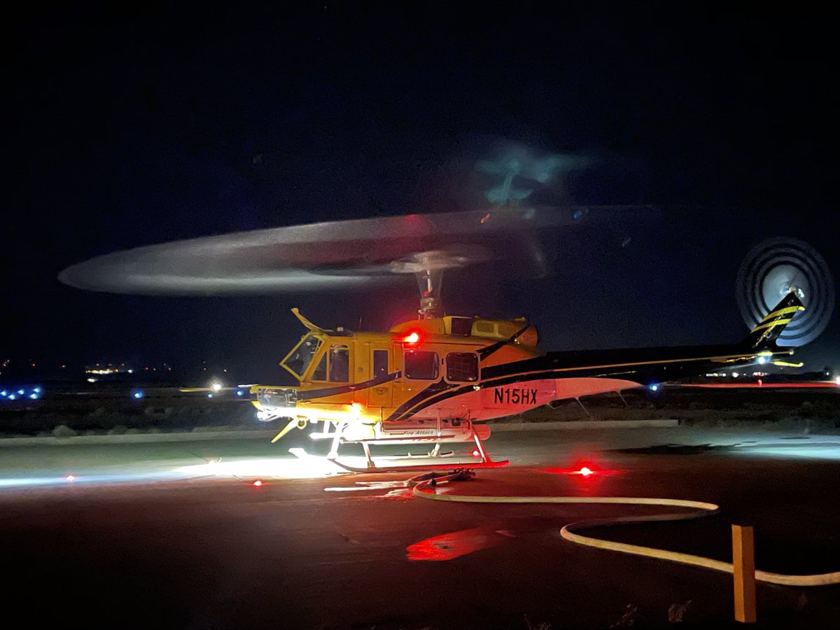 #ReadyForWildfire 

Ongoing preparations for the high fire season. In the air and on the ground, day and night. 

Now 10 years in, the Helicopter Night Operations program continues on the #ANF

🇺🇸🔥