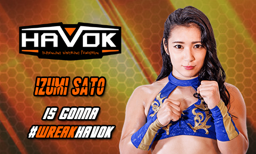 The_BWF's tweet photo. The Pure Heart Warrior is ready to #WreakHavok! Welcome @PureIzumi to the BWF Havok roster! https://t.co/dHTipWpc4H