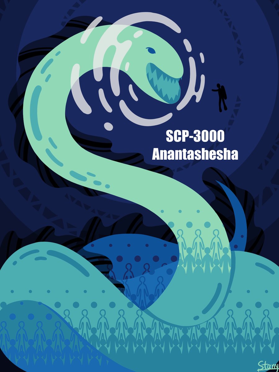 StarryPony on X: SCP-3000 Anantashesha SCP-3000 by A Random Day,  djkaktus, and Joreth:  CC BY-SA 3.0 #SCPFoundation # SCP  / X