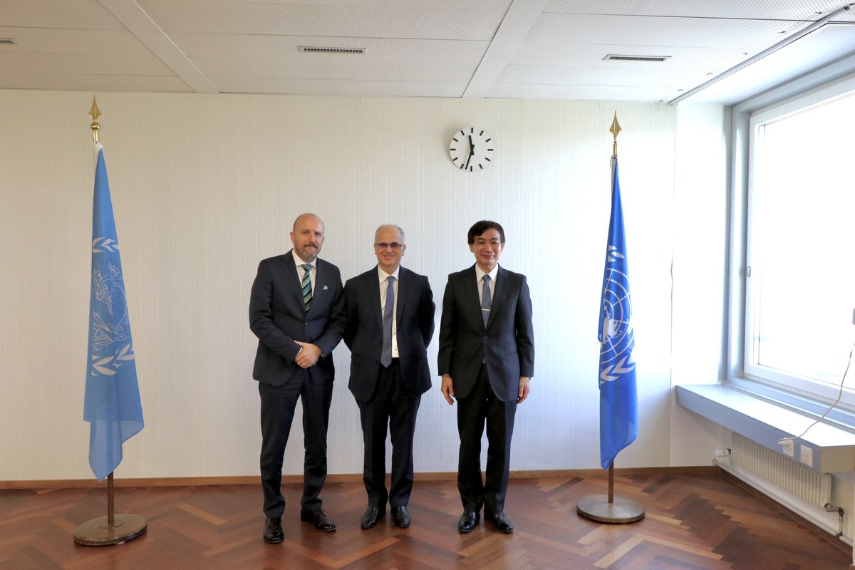 upu_onu's tweet photo. L'UPU est reconnaissante du soutien continu du #Maroc🇲🇦à ses activités, réitéré une fois de plus aujourd'hui lors de la visite de M. Amin Benjelloun Touimi, DG du Groupe Poste Maroc. Le Maroc est le premier pays pilote du programme #EasyExport de l'UPU dans la #RégionArabe. https://t.co/7aulKVduHj