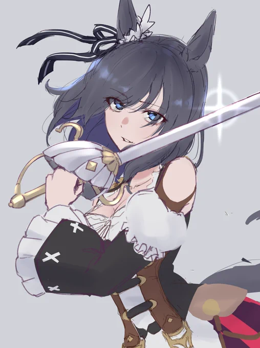 サーベル版も描いてみたけど
最初の方がよかった気がする 