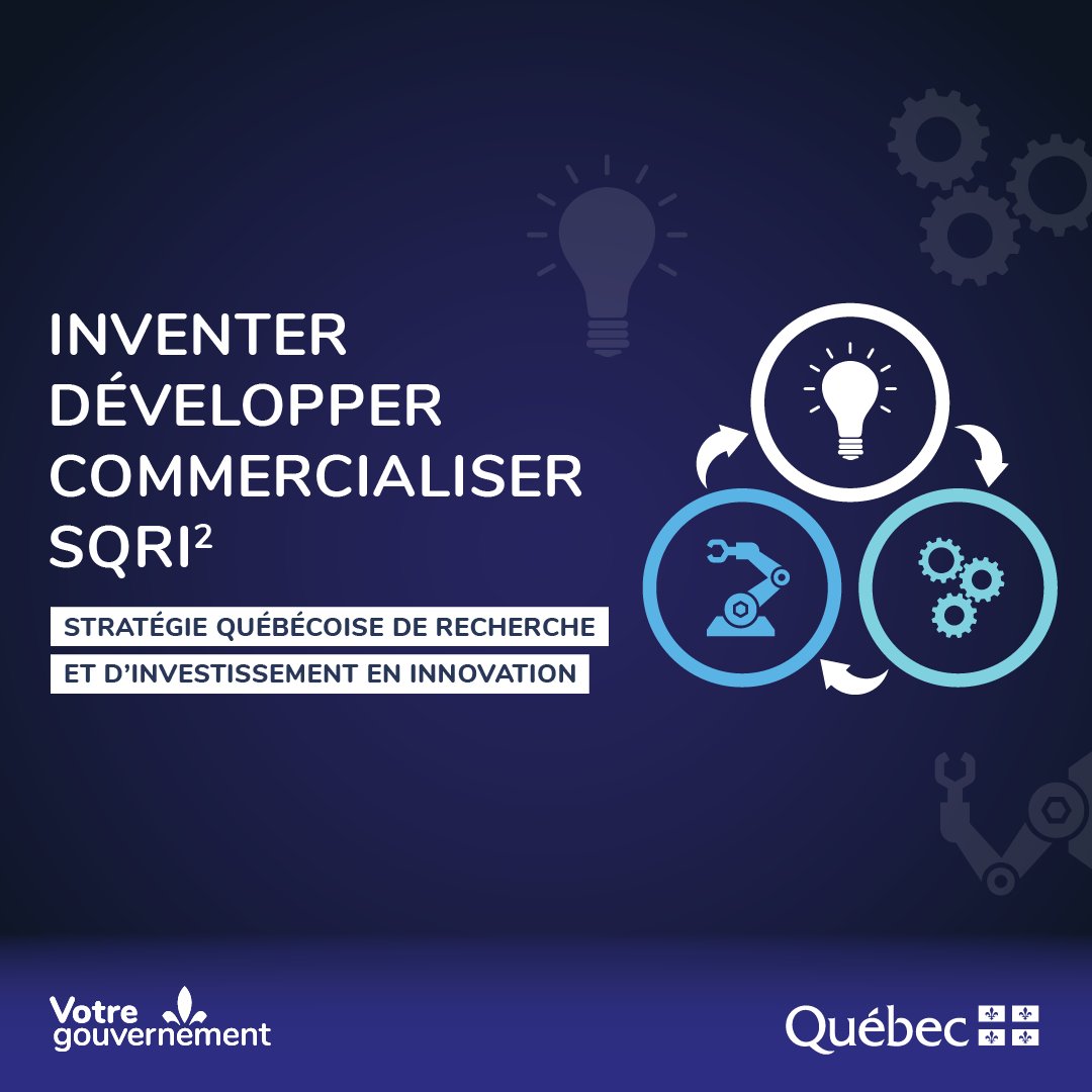 economie_quebec's tweet photo. [ COMMUNIQUÉ ]
La Stratégie québécoise de #recherche et d’investissement en #innovation 2022-2027 propulsera la découverte de nouvelles idées, leur développement en innovations et leur commercialisation.
👉 https://t.co/67tUf9Ql8r
#SQRI2022 @InvestQuebec @Conseilinno_qc https://t.co/FKfOIUrmSh