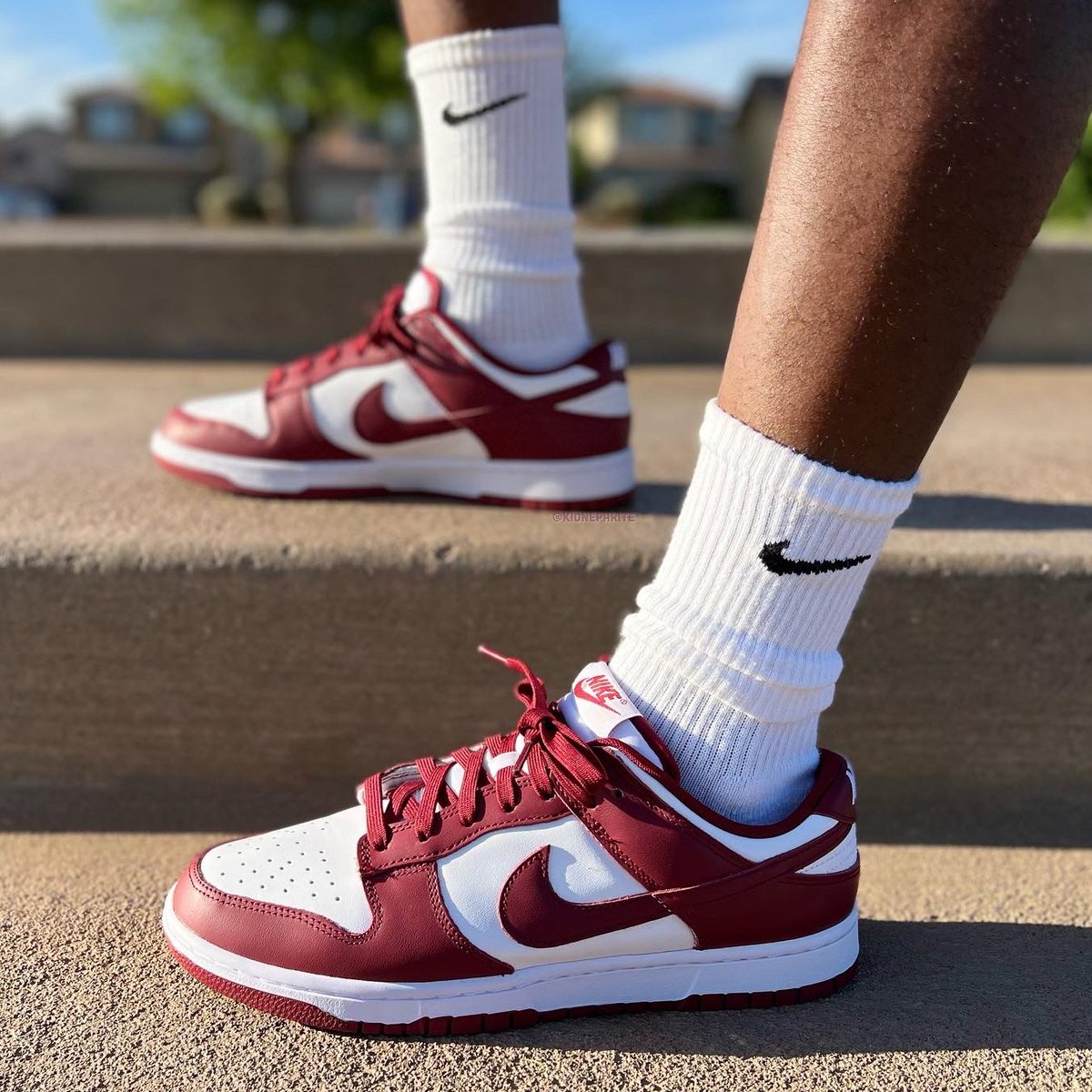kidnephrite's tweet photo. NIKE DUNK LOW RETRO “TEAM RED”🍷🔥👟#Nike #snkrsliveheatingup  #Dunk #Low #Retro #Team #Red #White #Maroon #Youtube #ContentCreator #snkrskickcheck #nikedunkart @Nike @Nikesportwear @youtube #streetwearfashion #sneakerphotography #Dunkclub https://t.co/crFaEh1dpF