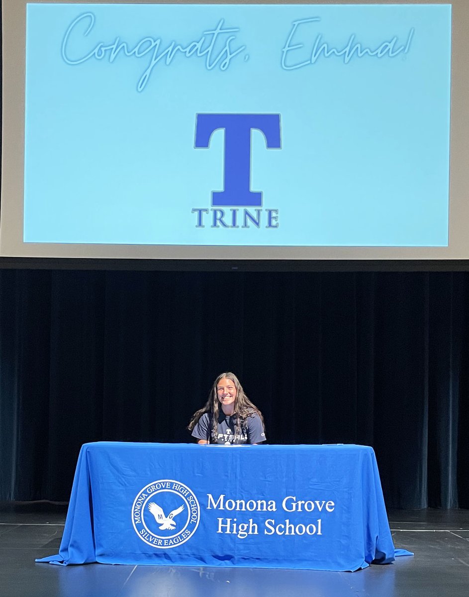 Congrats to Monona Grove senior Emma Lee, who signed her National Letter of Intent to play Softball at Trine University in Angola, Indiana! 
#MGSoars