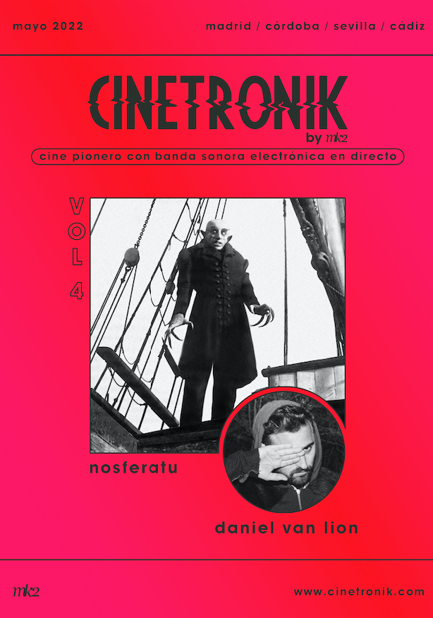 Ayuntamiento de Sevilla (@ayto_sevilla) on Twitter photo 🍿 El festival 'Cinetronik' vuelve a Sevilla de la mano de @mk2Cinesur y el <a href="/festivalsevilla/">Festival Sevilla</a>.
📽️ Este mes con 'Nosferatu', adaptación del mito de Drácula con banda sonora en directo de Daniel Van Lion.
📅 Viernes 20.
⏰ 22:00h.
🎟️ ow.ly/W3w650J4PFq
@danielrmesa 🍿 El festival 'Cinetronik' vuelve a Sevilla de la mano de @mk2Cinesur y el <a href="/festivalsevilla/">Festival Sevilla</a>.
📽️ Este mes con 'Nosferatu', adaptación del mito de Drácula con banda sonora en directo de Daniel Van Lion.
📅 Viernes 20.
⏰ 22:00h.
🎟️ ow.ly/W3w650J4PFq
@danielrmesa