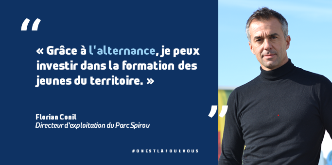 FTravail_PACA's tweet photo. Semaine de l'#alternance | Avec des diplômes qui articulent cours théoriques et expérience en entreprise, l'#alternance séduit autant les jeunes que les employeurs. Rencontre avec Florian Conil, directeur d'exploitation du @Parc_Spirou 🔎https://t.co/OyVl2tcWV4 https://t.co/9VYcEBWc2Z