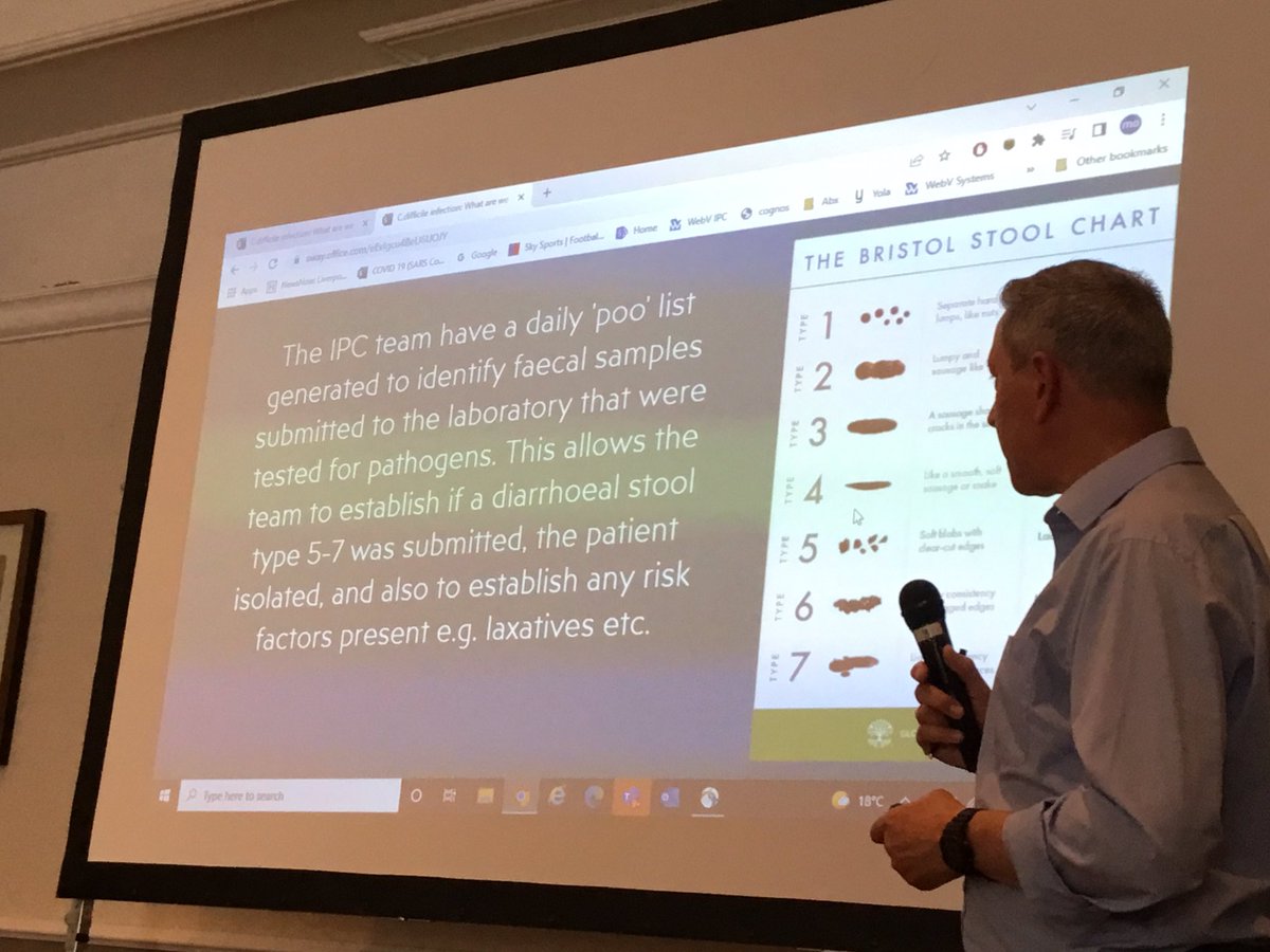 <a href="/NHSNLaG/">NHS NLaG</a> has some staffing challenges but some good improvements from 36 to 20 #cdiff cases per year. Why? #AMS audits, simplified #PPS, daily #poo list, 4 hour minimum to isolation. #NEY_AMR <a href="/UKHSA_YandH/">UKHSA Yorkshire and Humber</a> @YHAHSN