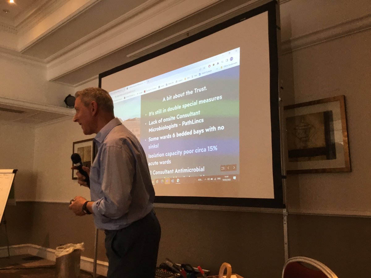 AntibioticLeeds's tweet photo. @NHSNLaG has some staffing challenges but some good improvements from 36 to 20 #cdiff cases per year. Why? #AMS audits, simplified #PPS, daily #poo list, 4 hour minimum to isolation. #NEY_AMR @UKHSA_YandH @YHAHSN https://t.co/qQq7YmIDWT