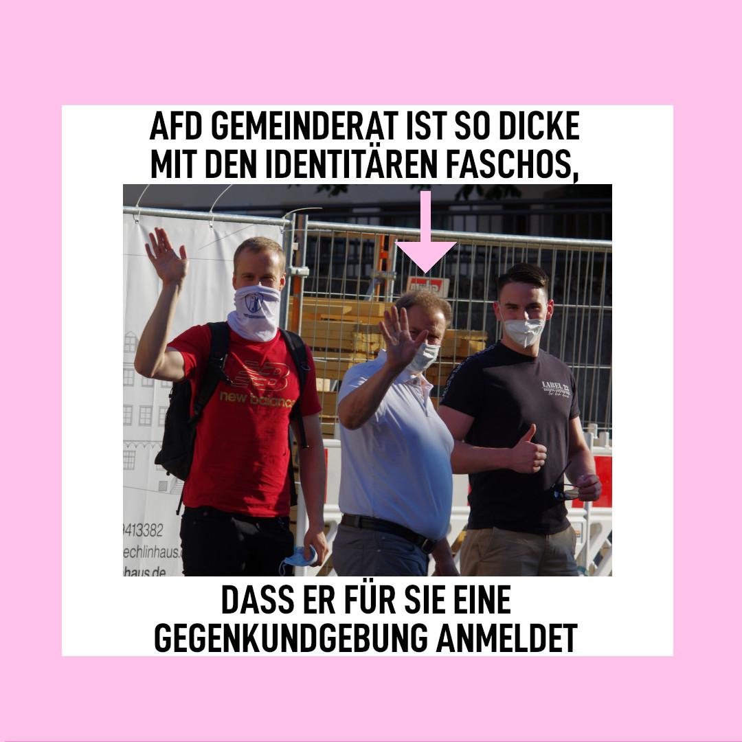 Autonomes_K26's tweet photo. Von ganz weit rechts gibt es eine Gegenkundgebung gegen die antifaschistische Demonstration nächsten Samstag in #Ulm. Ein bekanntes Gesicht der Ulmer Rechten hat eine (Stand)kundgebung angemeldet um 16:00 auf dem Marktplatz. - Mehr Infos siehe Bild 3
#KickthemOutUlm #Ulm2105 https://t.co/jKlFUNchG8
