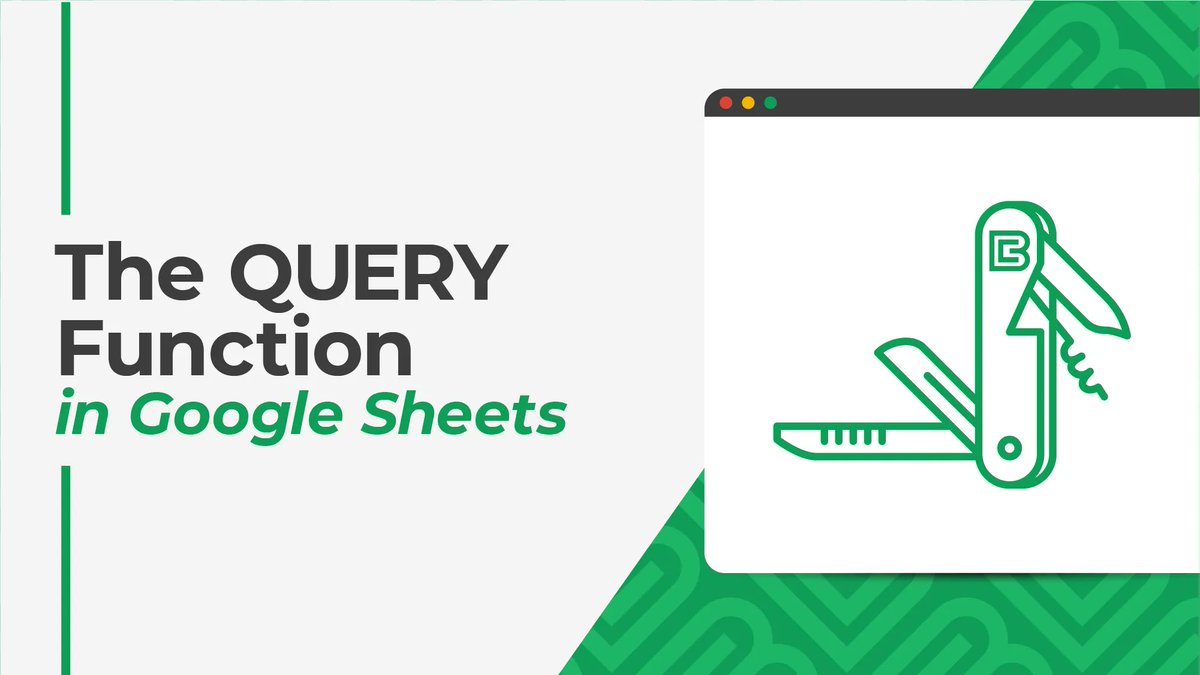 measureschool's tweet photo. Want to work more effectively with data in your Google Sheets?

The QUERY function is your solution.

A single function that can replace many others (even pivot tables) once you learn and master its capabilities.

Learn more in Ben Collins’ new course 👇
https://t.co/qX59AKgVYQ https://t.co/3VRzzbB3uN