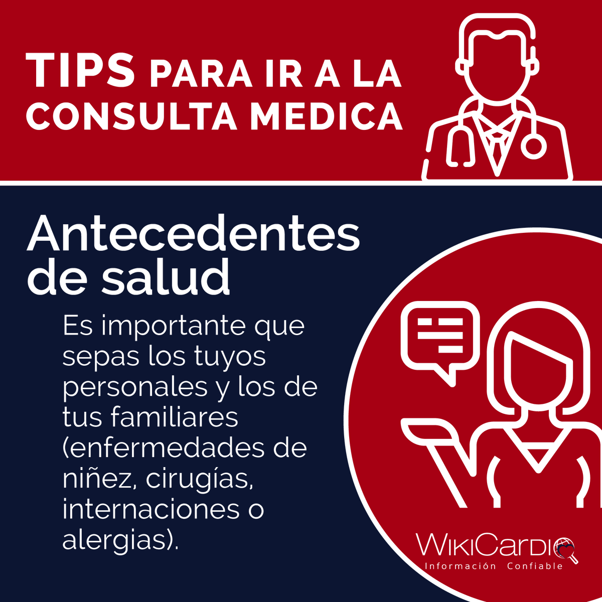 Wiki_Cardio's tweet photo. TIPS PARA IR A LA CONSULTA MÉDICA

#consultamedica
#antecedentesdesalud
#estudiosprevios https://t.co/zG6quX97S8