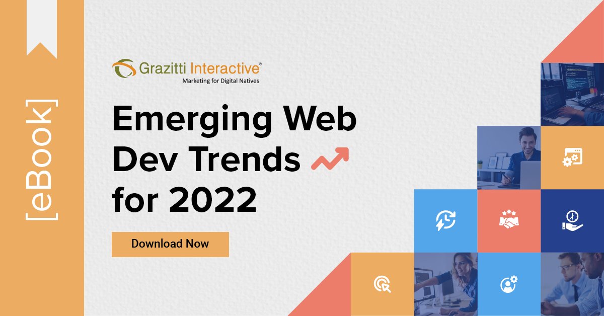 Grazitti's tweet image. 2022 marks the emergence of industry's highly disruptive web development trends. Download this eBook to learn the top 10 trends.
👉 rb.gy/ralhl0 👈
#webdevelopmentplatform #webdevtrends #webdev #100daysofcode #womenwhocode #webdevelopment #grazitti