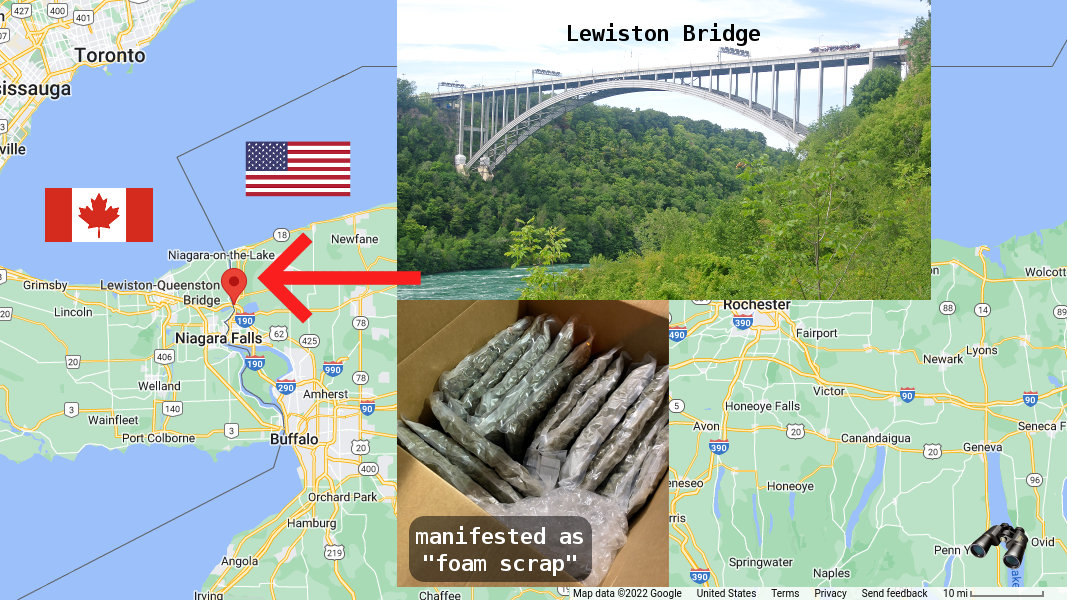 borderObserver's tweet photo. Marijuana Seized at the Port of Buffalo Valued at a Quarter of a Million Dollars
https://t.co/hOKSa0j7QZ
#POE #NorthBorder 19 Apr 2022

#smuggling detected by #K9 #NII

106 lbs #marijuana #ESV $250,000

on a #tractorTrailer

#CBP_enforcement qt-cbp-media-3557 #borderObserver https://t.co/0SrZZUTRf9