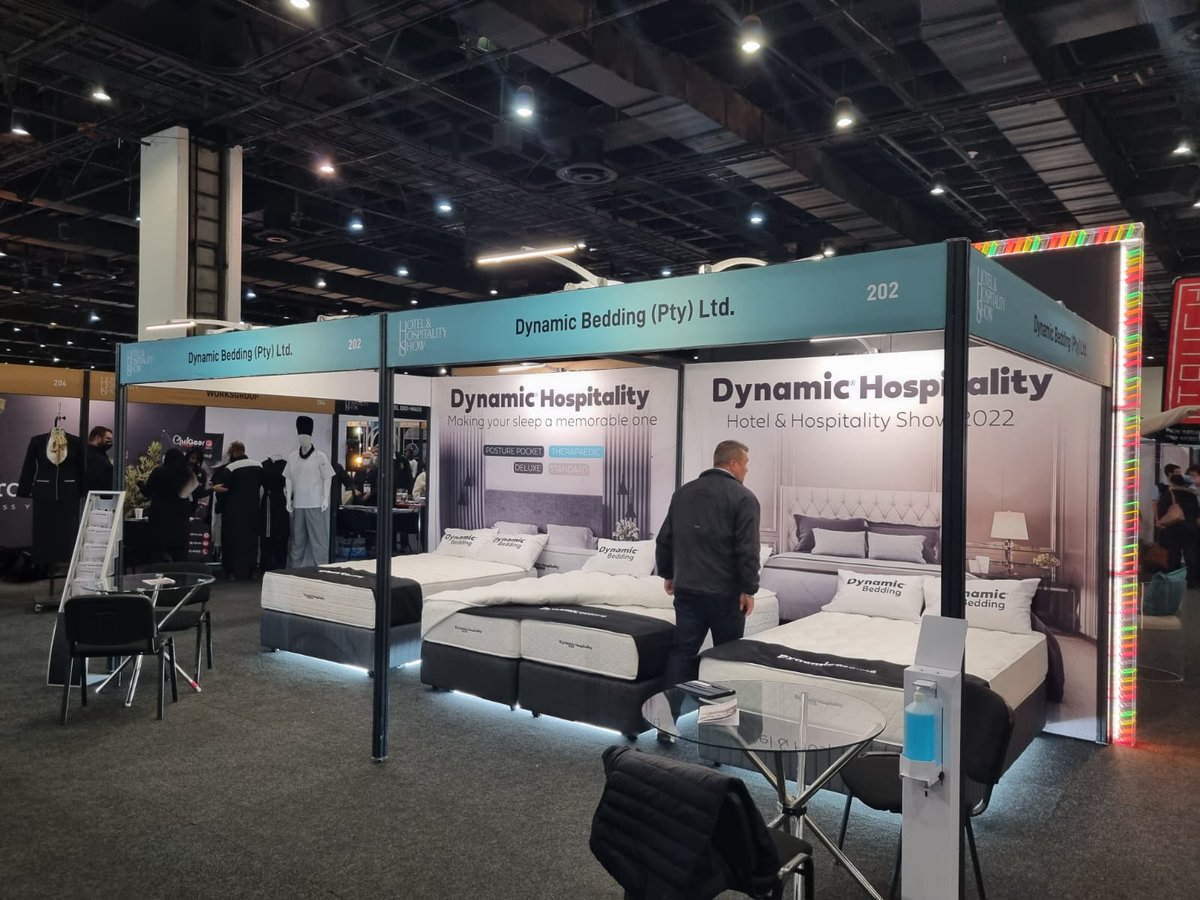 Our Johannesburg team created the infrastructure for @HotelShowAfrica, organised by @dmgeventsglobal, which runs from today until Saturday @SCC_Joburg, co-located with @designjoburg #HotelandHospitalityShow